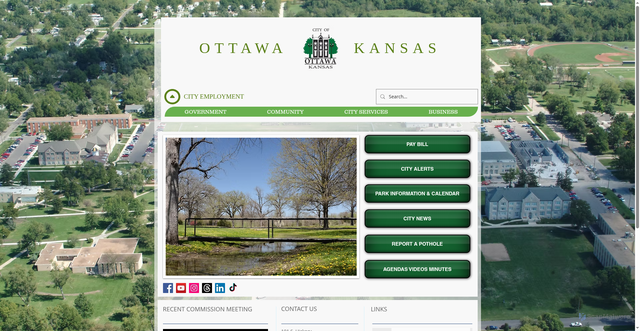 Security scan screenshot of https://www.ottawaks.gov/