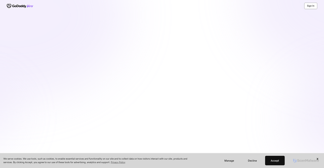 Security scan screenshot of https://airo-sentinel.godaddy.com