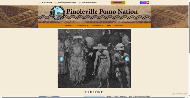Security scan screenshot of https://pinoleville-nsn.gov/