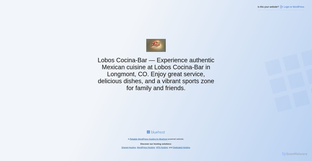 Security scan screenshot of https://loboscocinabar.com/