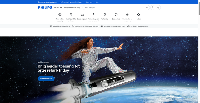 Security scan screenshot of https://philips.nl