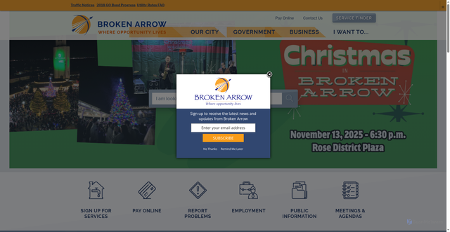 Security scan screenshot of https://www.brokenarrowok.gov/