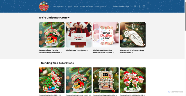 Security scan screenshot of https://shop.yourchristmascountdown.com/