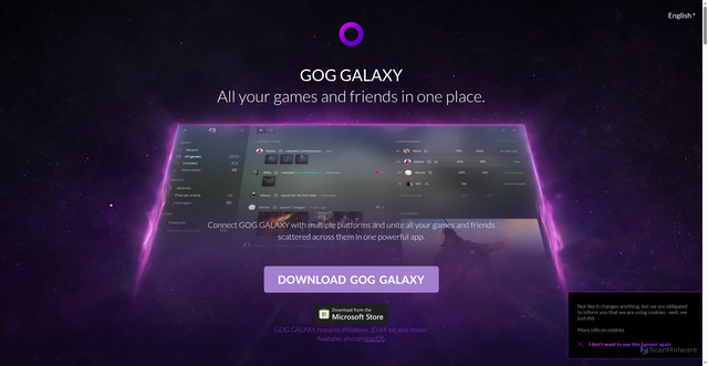 Security scan screenshot of https://gogalaxy.com