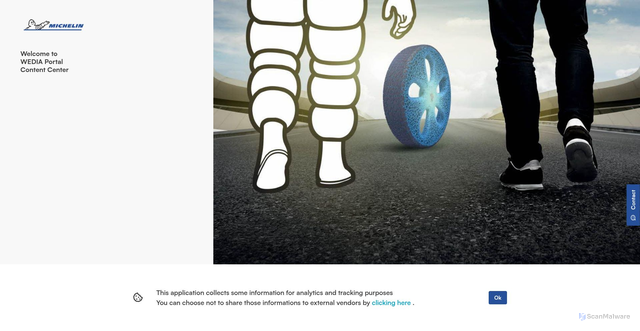 Security scan screenshot of https://dxm.contentcenter.michelin.com