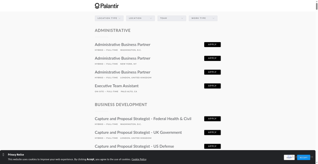 Security scan screenshot of https://jobs.lever.co/palantir
