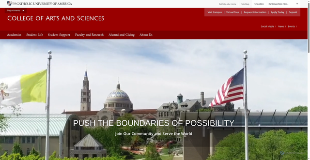 Security scan screenshot of https://ees.catholic.edu