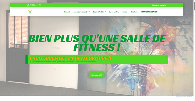 Security scan screenshot of https://www.reathlefitcenter.com