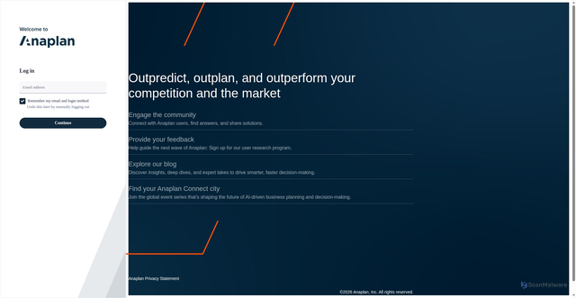 Security scan screenshot of https://eu4.app.anaplan.com