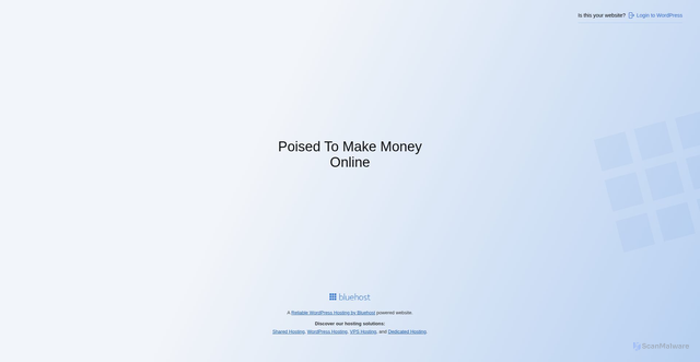 Security scan screenshot of https://poisedtomakemoneyonline.com/