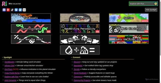 Security scan screenshot of https://r74n.com