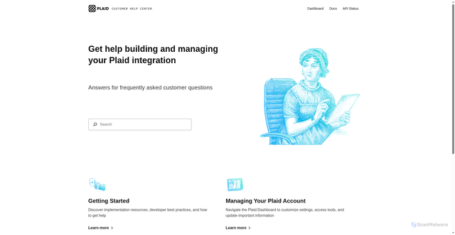 Security scan screenshot of https://plaid.zendesk.com