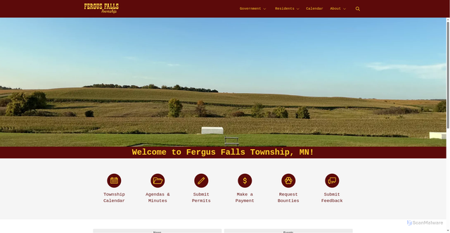 Security scan screenshot of https://fergusfallstwp.gov/