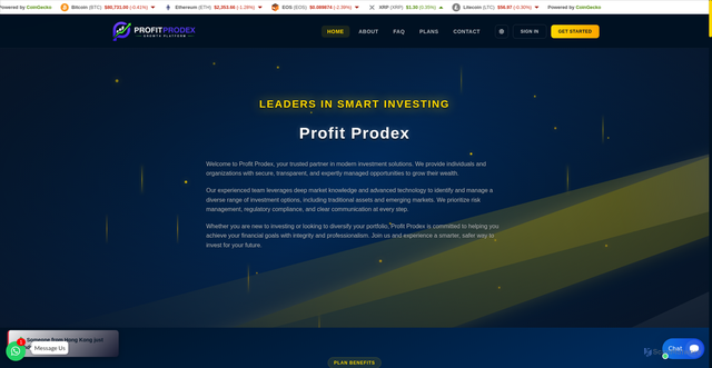 Security scan screenshot of https://profitprodex.com/
