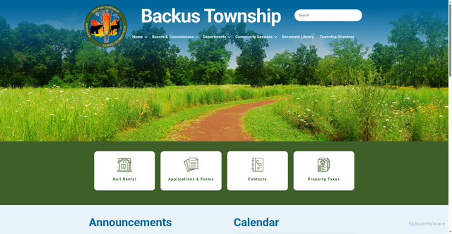 Security scan screenshot of https://www.backusmi.gov/