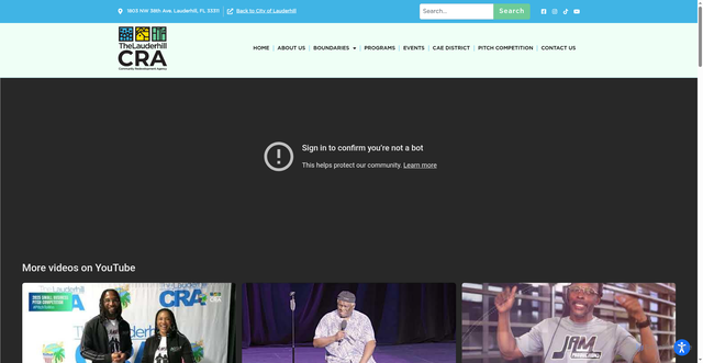 Security scan screenshot of https://lauderhillcra-fl.gov/
