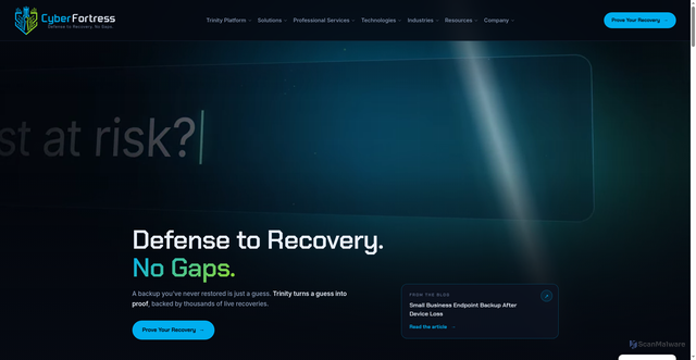 Security scan screenshot of https://livevault.com