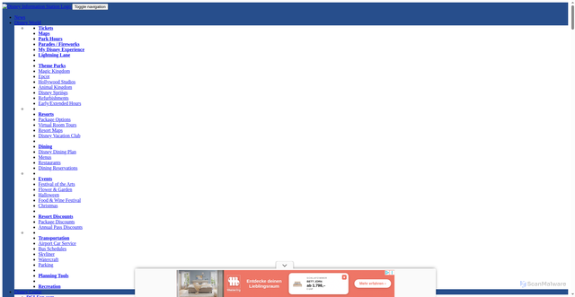 Security scan screenshot of https://wdwinfo.com