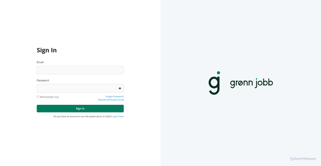 Security scan screenshot of https://mitt-selskap.test.gronnjobb.no/auth?authredirect=%2Ftasks%2F8234436061231431527