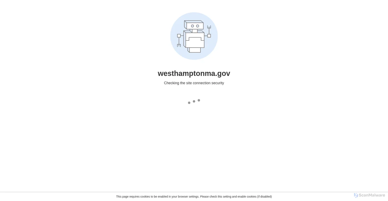 Security scan screenshot of https://westhamptonma.gov/
