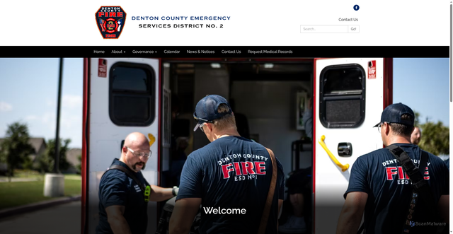 Security scan screenshot of https://www.dentoncountyesd2.gov/