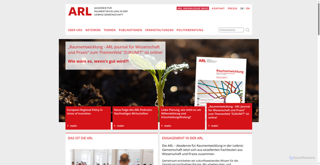Security scan screenshot of http://www.arl-net.de