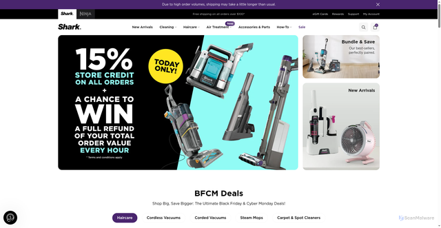 Security scan screenshot of https://sharkclean.com.au/?srsltid=AfmBOopoHdNLxgHhpR3_VZtoOOFU7sY9hVgYBVk8srNpZkJHab_mGpz6