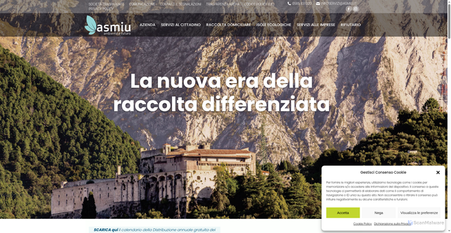 Security scan screenshot of https://www.asmiu.it/