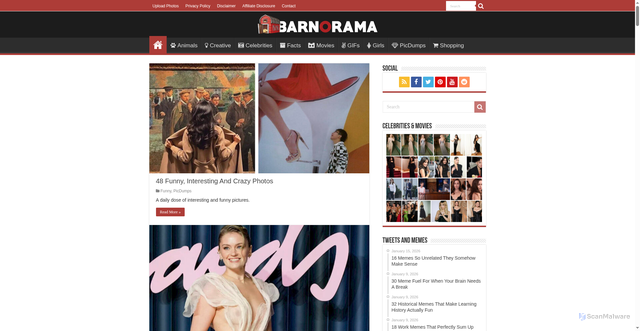 Security scan screenshot of https://www.barnorama.com