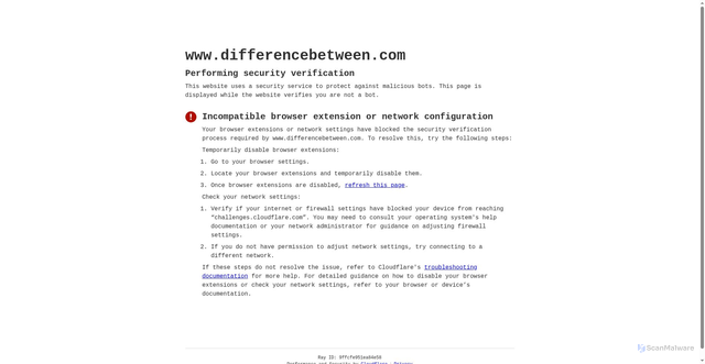 Security scan screenshot of https://www.differencebetween.com/difference-between-benzene-and-vs-benzine-2/