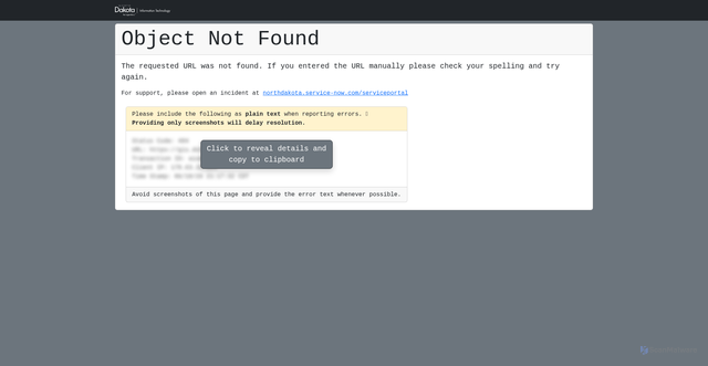Security scan screenshot of https://gis.dot.nd.gov