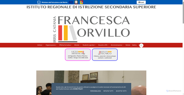 Security scan screenshot of https://www.irissmorvillo.it/