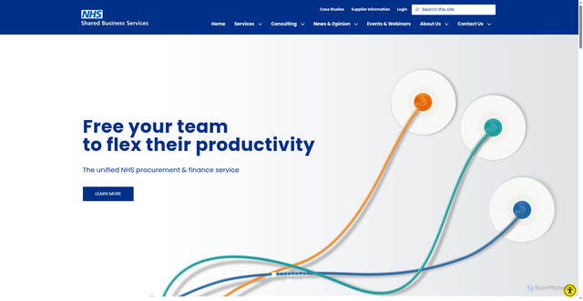 Security scan screenshot of https://sbs.nhs.uk