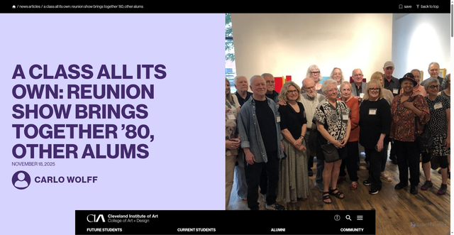 Security scan screenshot of https://www.cia.edu/news/a-class-all-its-own-reunion-show-brings-together-80-other-alums/