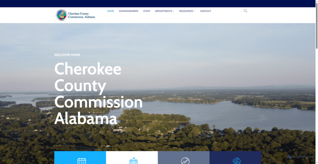 Security scan screenshot of https://cherokeecounty-al.gov/