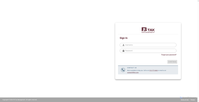 Security scan screenshot of https://app.fbtm.com