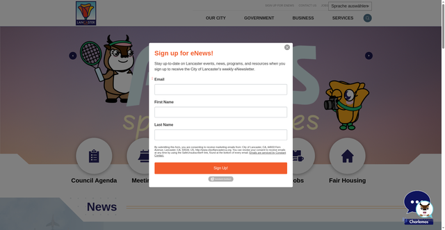 Security scan screenshot of https://www.cityoflancasterca.org/