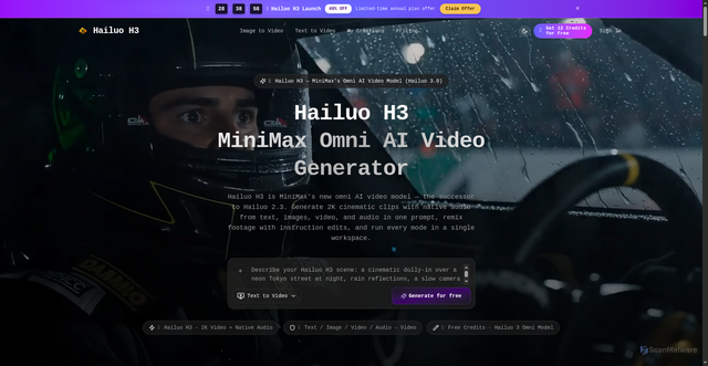 Security scan screenshot of https://hailuoh3.com/