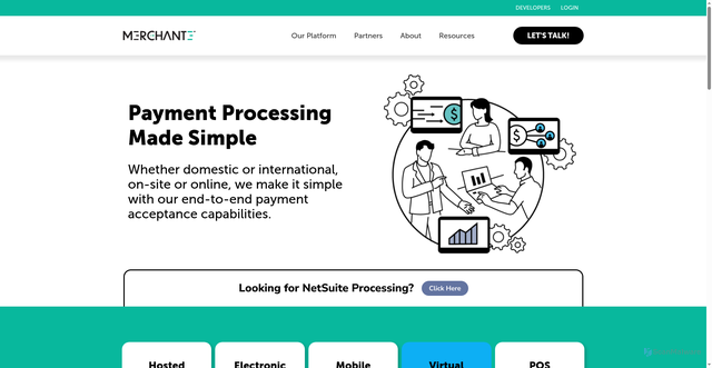 Security scan screenshot of https://merchante-solutions.com