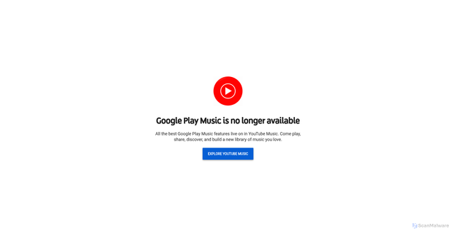 Security scan screenshot of https://music.google.com/