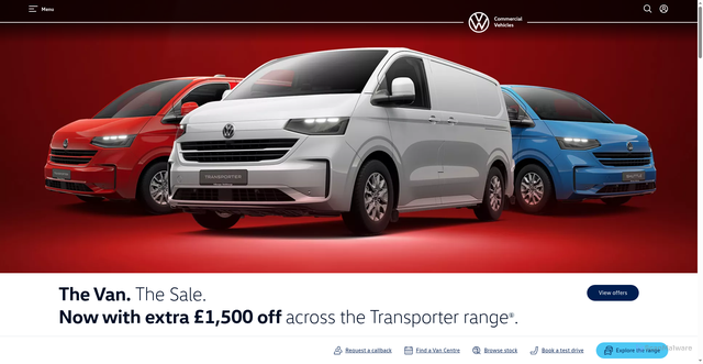Security scan screenshot of https://volkswagen-vans.co.uk