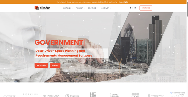 Security scan screenshot of https://drofus.com