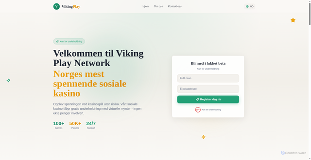 Security scan screenshot of https://vikingplaynetwork.tech/