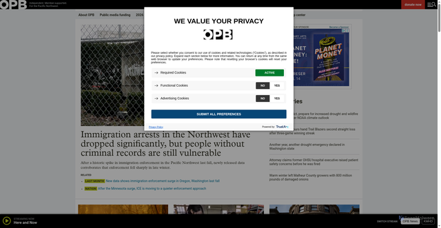 Security scan screenshot of https://sponsor.opb.org