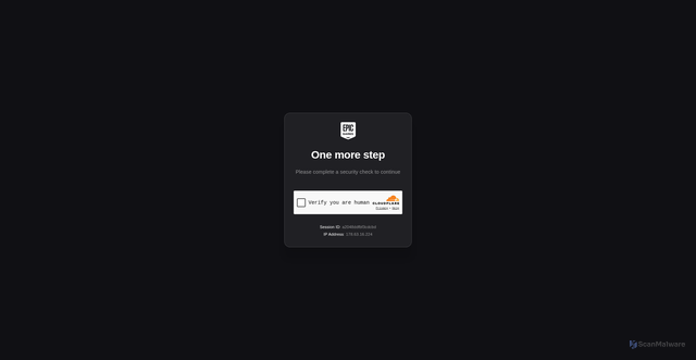 Security scan screenshot of https://fortnite.com