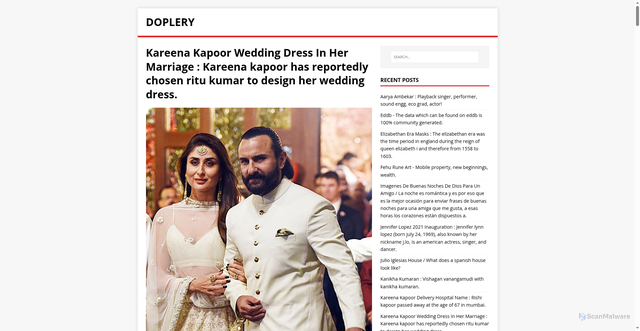 Security scan screenshot of https://leryanut.pages.dev/post/kareena-kapoor-wedding-dress-in-her-marriage/