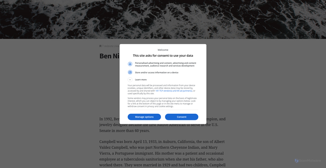 Security scan screenshot of https://law.jrank.org/pages/4980/Campbell-Ben-Nighthorse.html