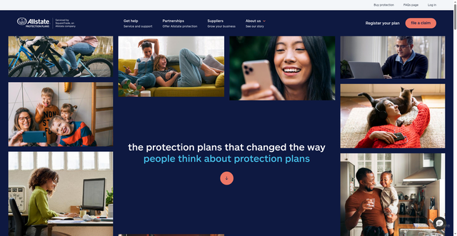 Security scan screenshot of https://www.squaretrade.com/