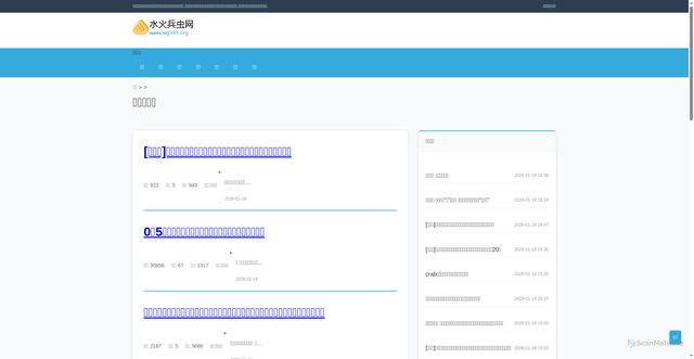 Security scan screenshot of https://wg365.org