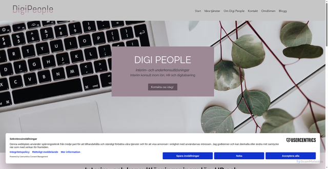 Security scan screenshot of https://digipeople.se